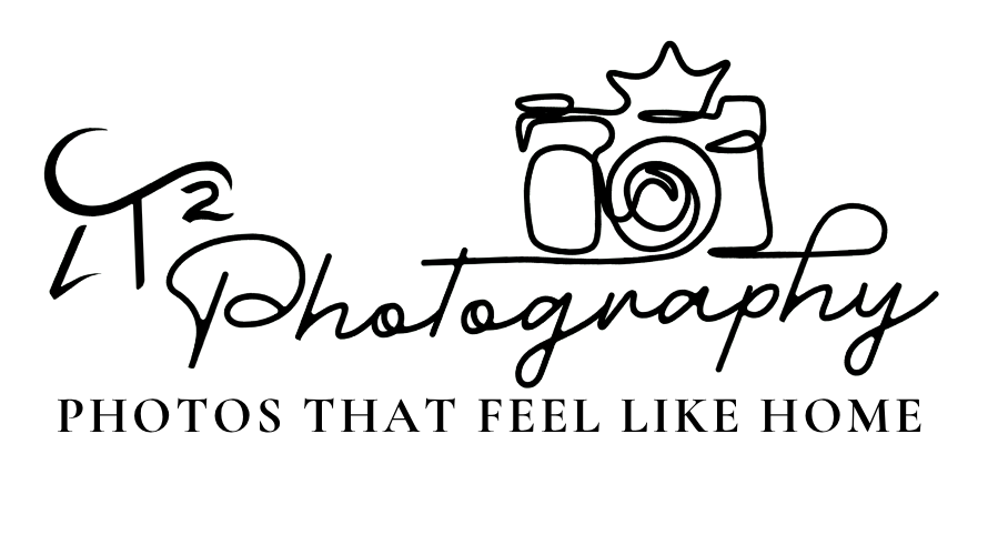LT² Photography logo featuring a camera, star, and the word “Photography” in elegant script.