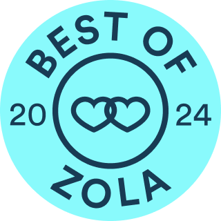 Best of Zola 2024 award badge for LT² Photography