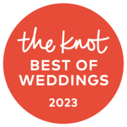 The Knot Best of Weddings 2023 award badge for LT² Photography